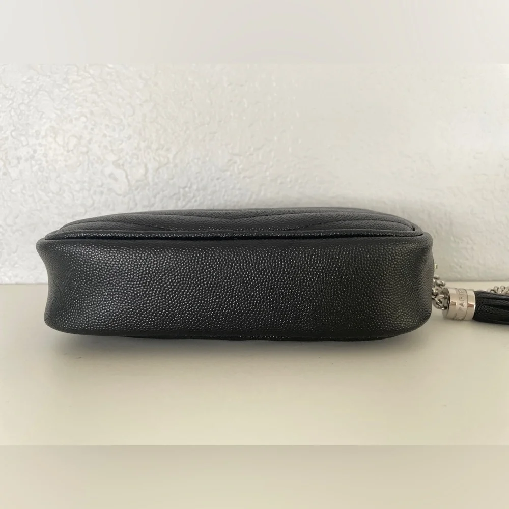 Saint Laurent mini Lou black with silver hardware - Picture 8 of 16